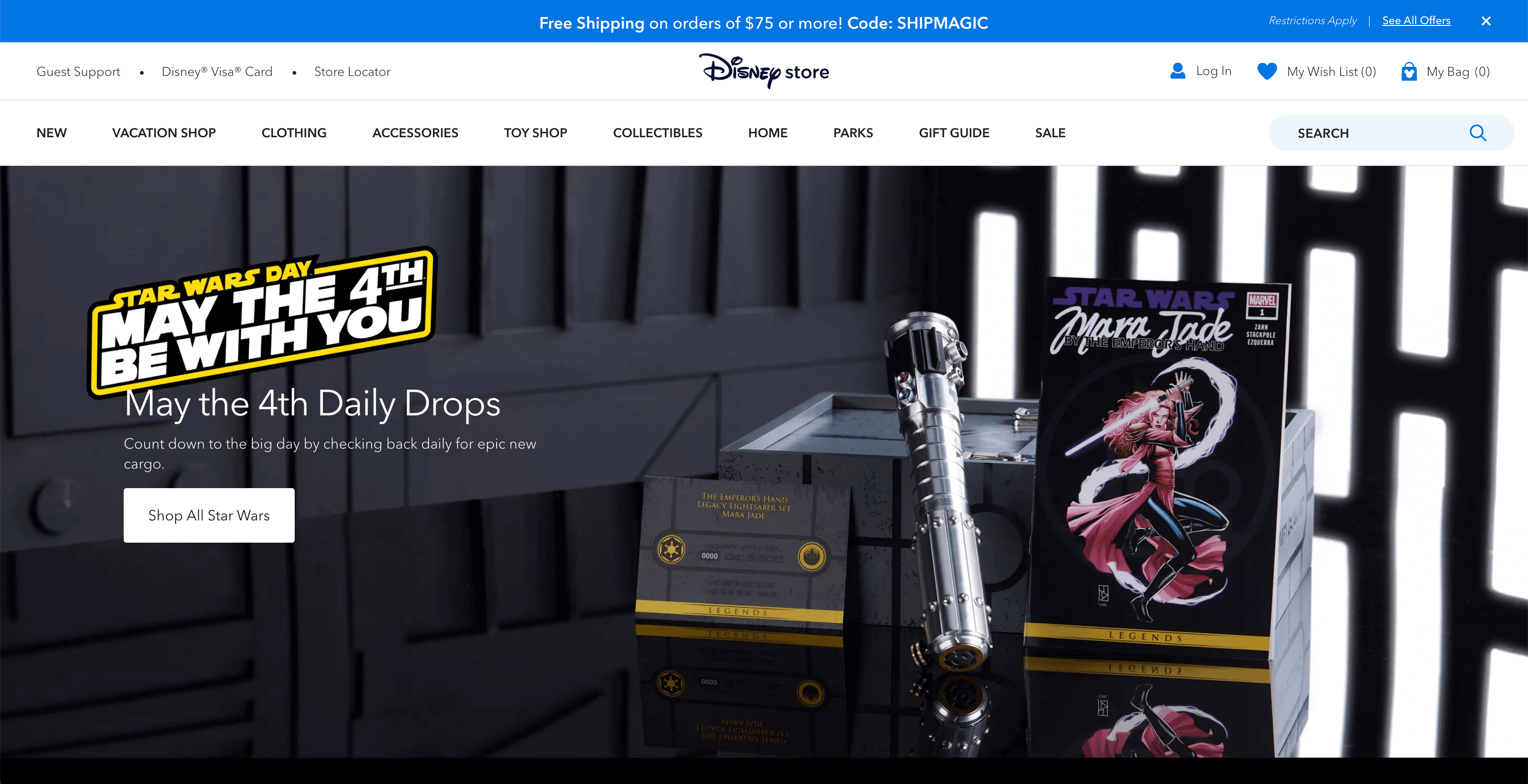 Disney featured interface
