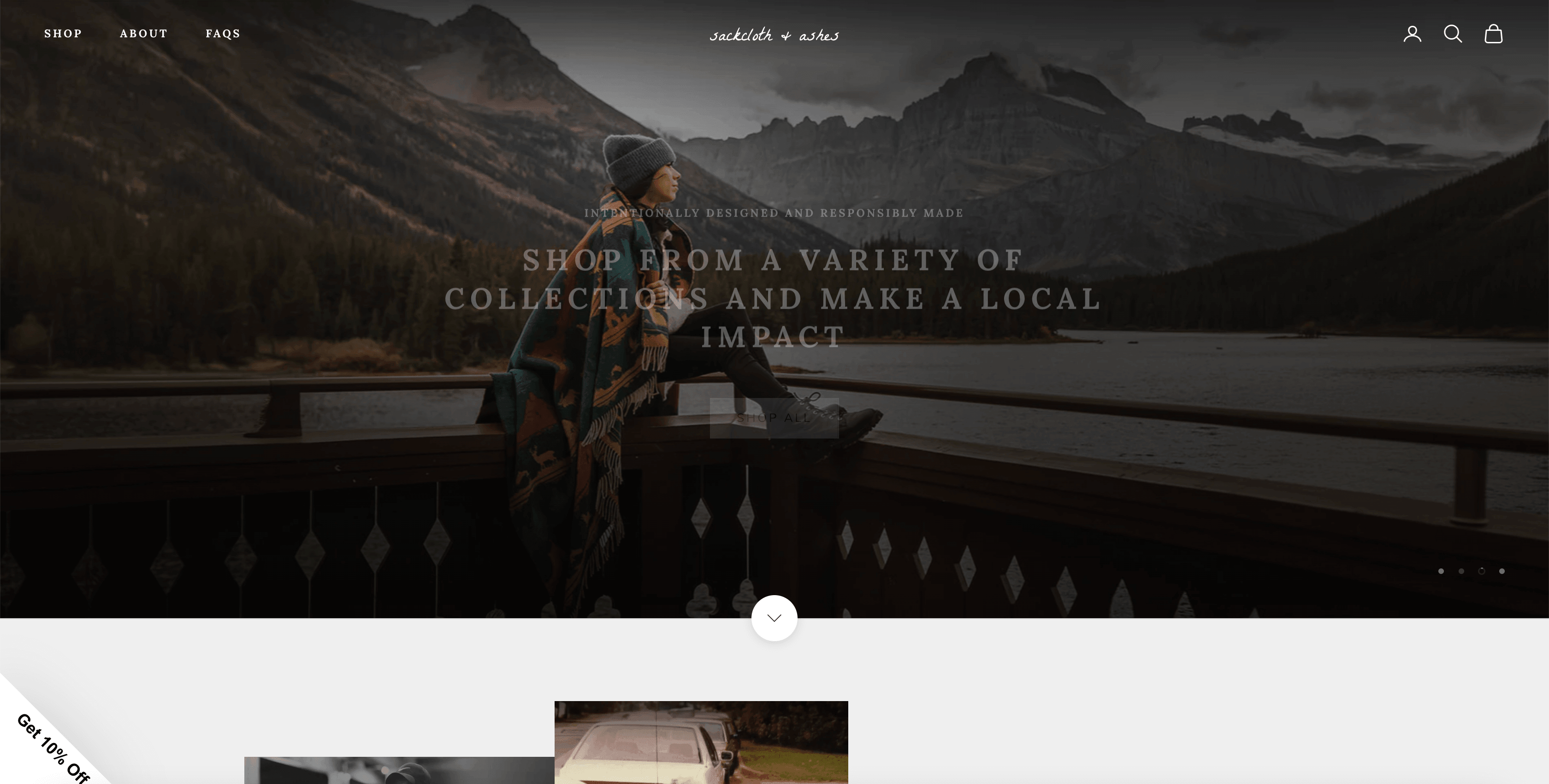 Sackcloth & Ashes featured interface